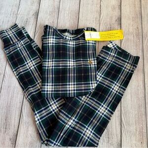GAP Plaid Teddy Bear Pajama Set 12 NWT